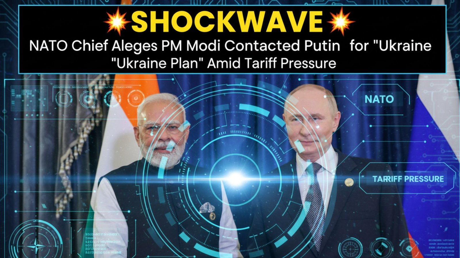 SHOCKWAVE: NATO Chief Alleges PM Modi Contacted Putin for ‘Ukraine Plan’ Amid Tariff Pressure