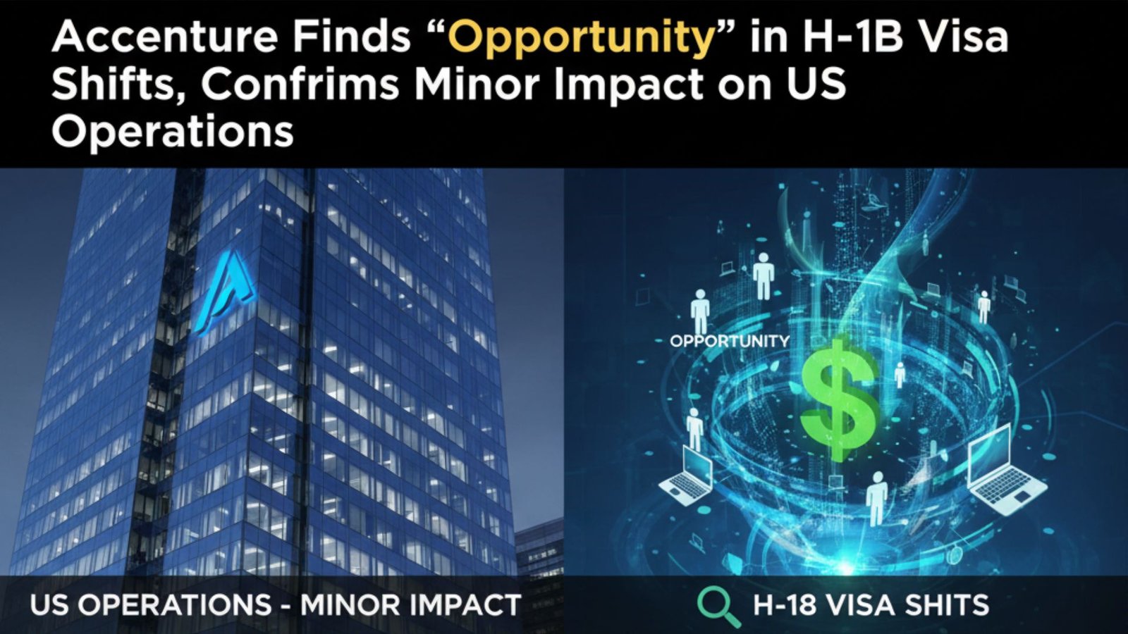 Accenture Finds “Opportunity” in H-1B Visa Shifts, Confirms Minor Impact on US Operations