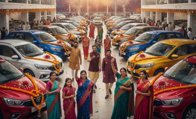 India’s Festive Cheer: Record Car Sales Mark Navratri’s Start Following Game-Changing GST Reforms